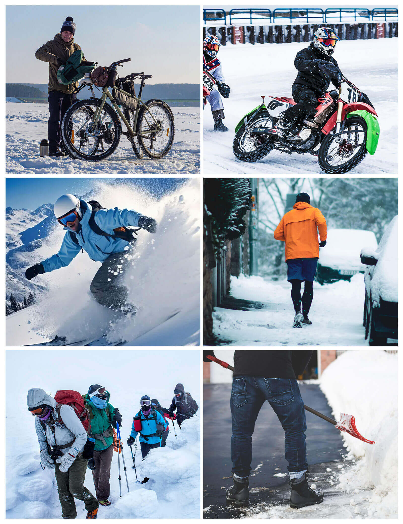 Rockbros winter cycling helmet liner beanie in black, designed for warmth and a snug fit under a bike helmet. Suitable for head circumference 54-61cm.
#options_1-pack