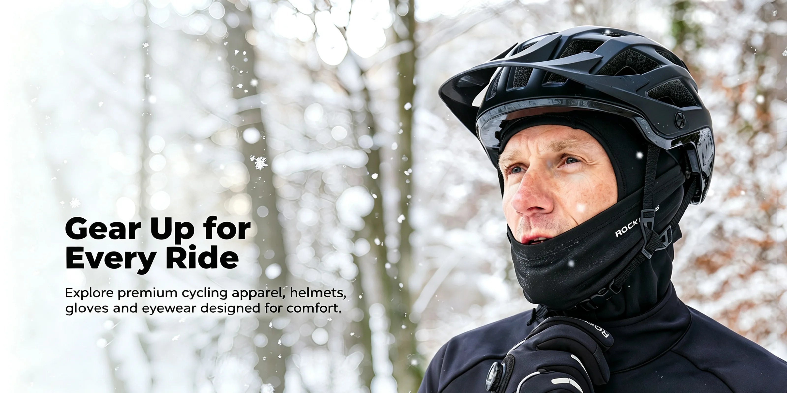 ROCKBROS cycling balaclavas and face masks for winter riding, commuting and outdoor adventures
