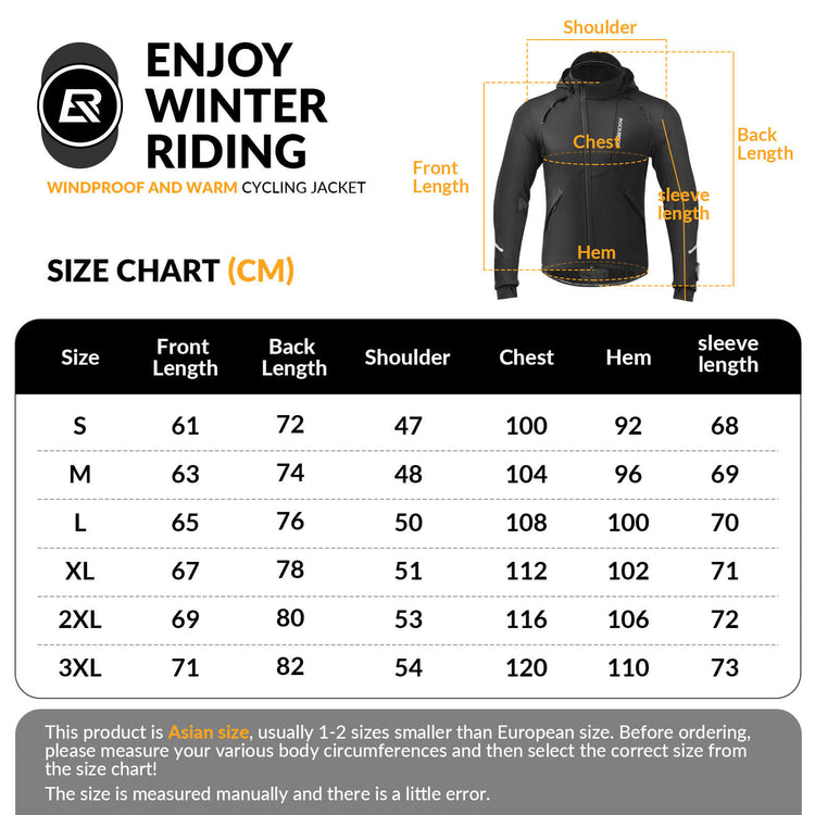 ROCKBROS wind resistant cycling jacket for outdoor cycling