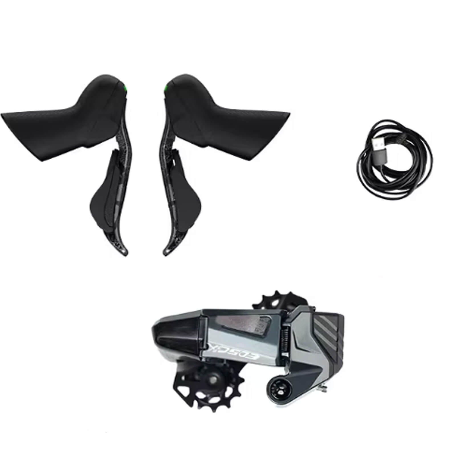 rockbros wireless gravel drivetrain kit with 1x system and electronic rear derailleur.