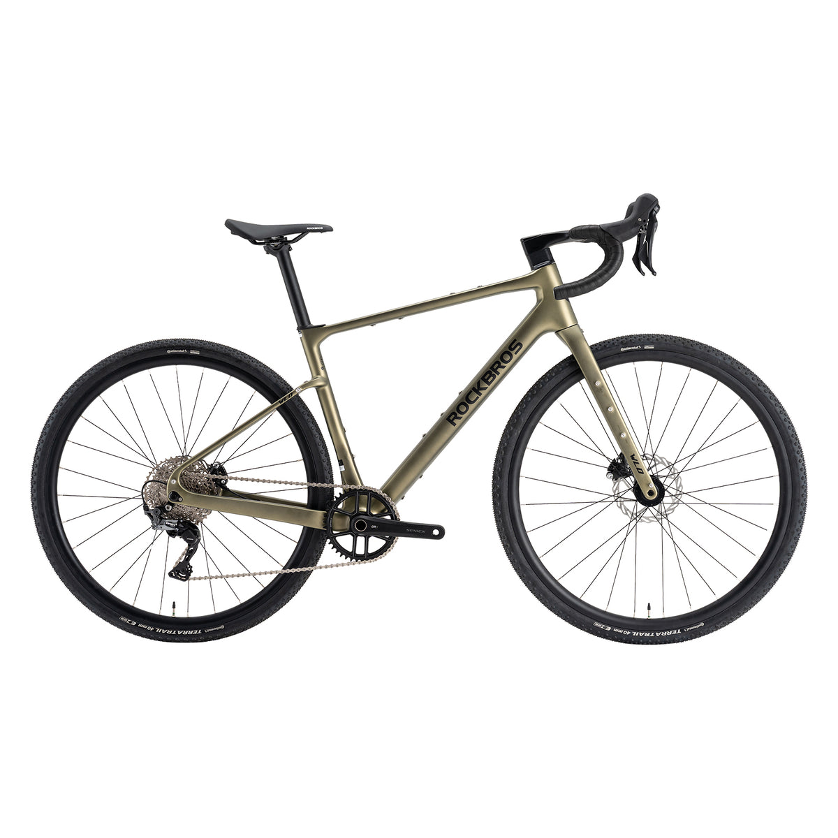 RockBros WLD Terra Carbon gravel bike.
#colour_green