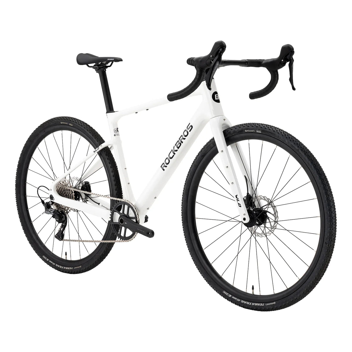 RockBros WLD Terra Carbon gravel bike.
#colour_white