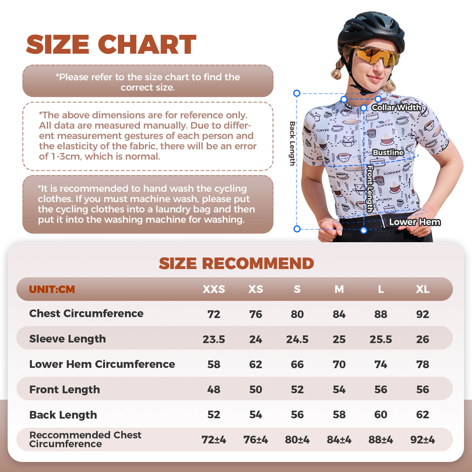rockbros breathable cycling top for women for summer rides.