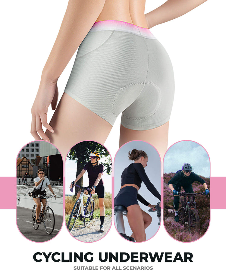 rockbros all year comfort womens cycling underwear boxer shorts for riding