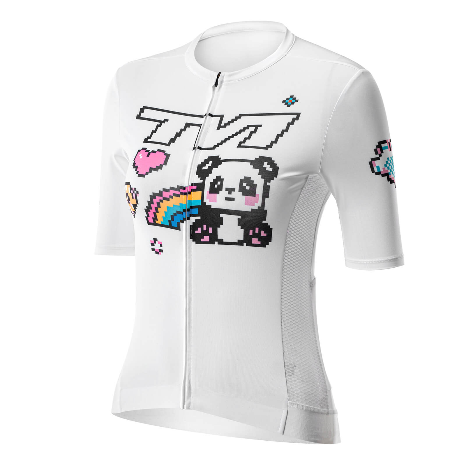 rockbros women’s quick-dry cycling jersey for summer riding.
#color_white