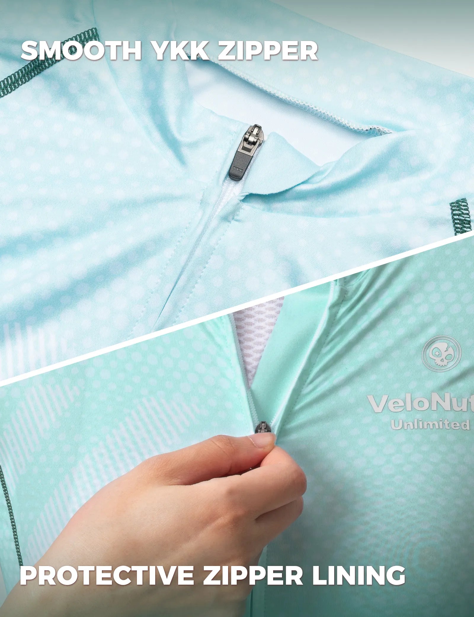 Rockbros Women's Short Sleeve Cycling Jersey in Iguana green pattern - Front view.
#color_pink