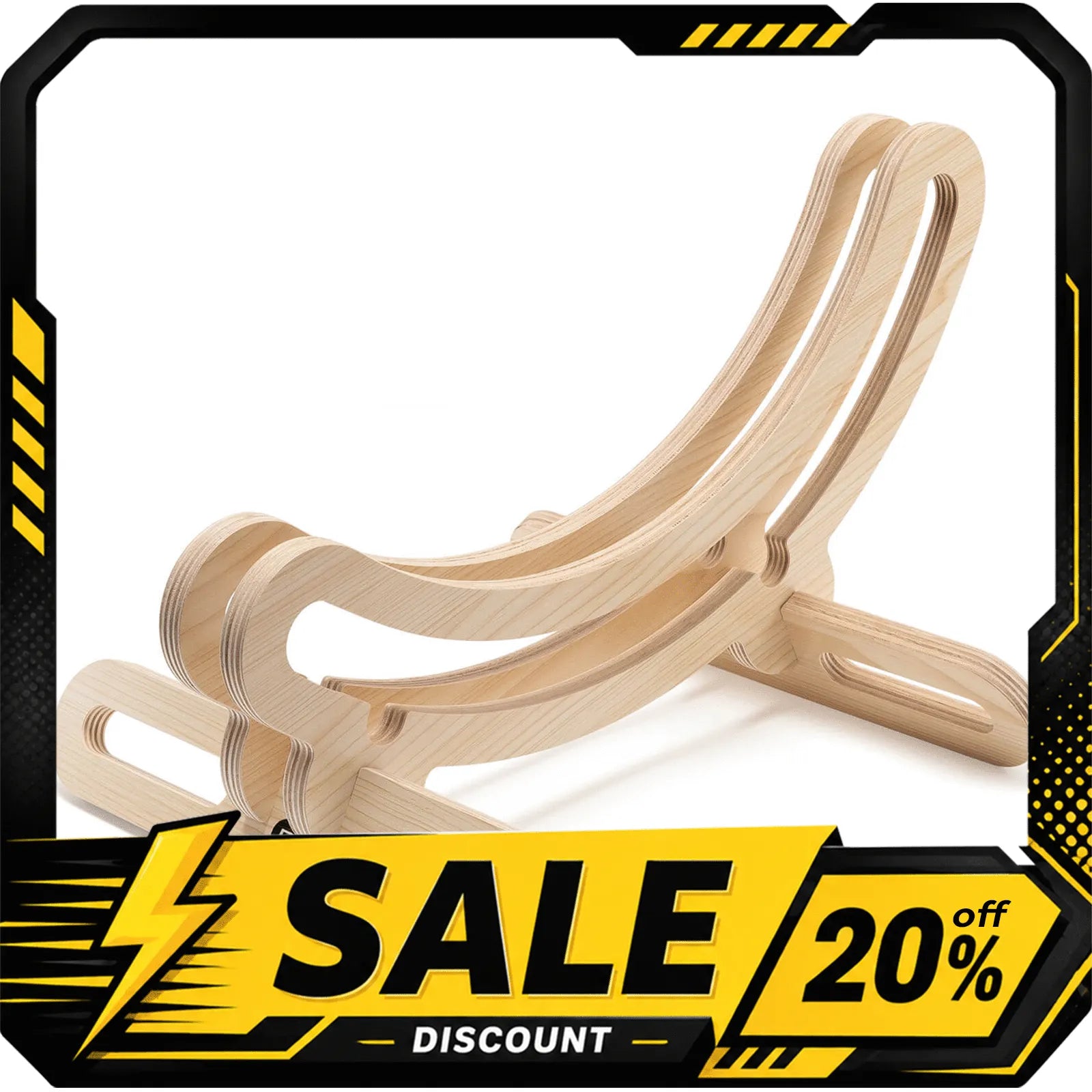 Eco-Friendly Wooden Bike Stand for Safe Indoor Parking