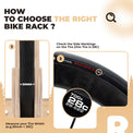 rockbros eco-friendly wooden bike stand for indoor storage