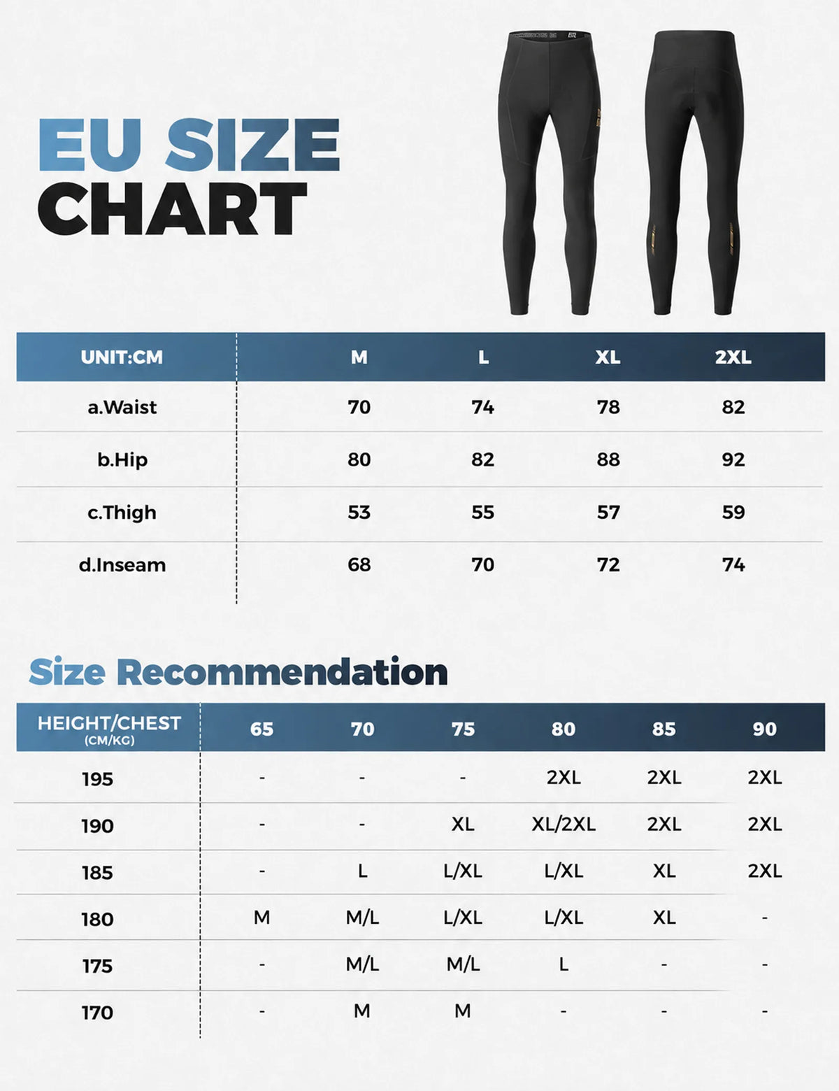 ROCKBROS Wright Men's Windproof Thermal Cycling Pants in Black