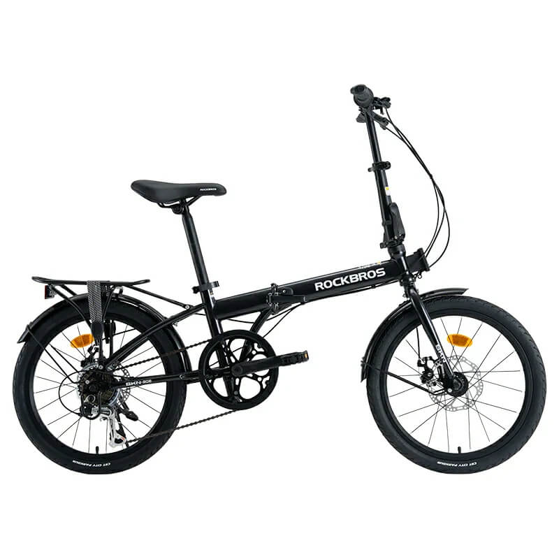 rockbros 20 inch 7 speed folding bike for urban commuting.
#color_black