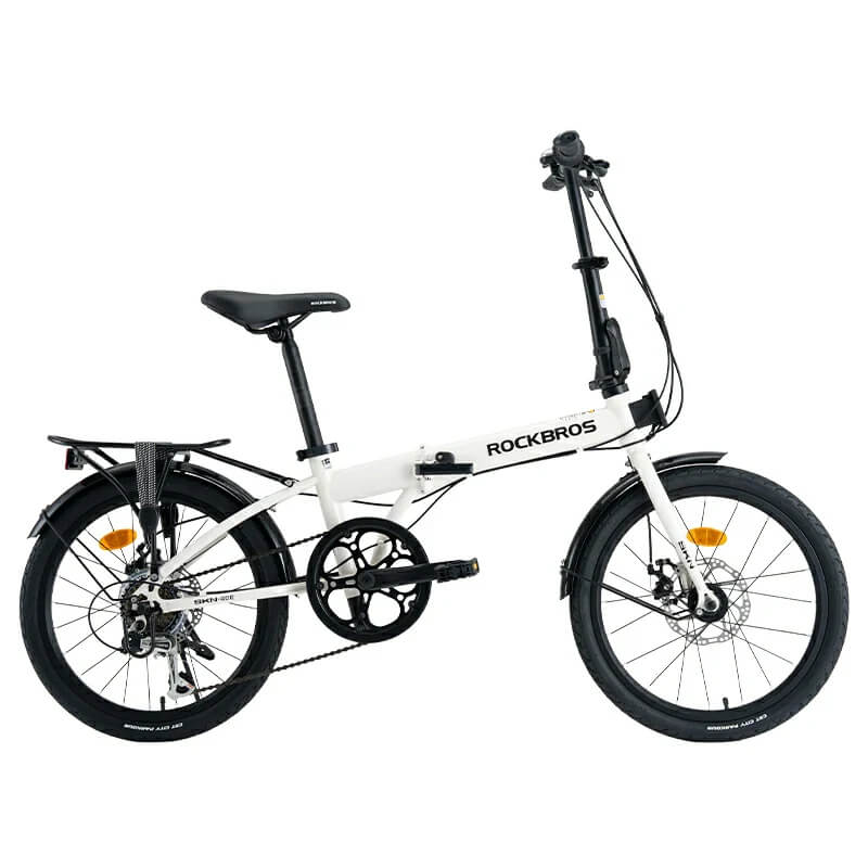 rockbros 20 inch 7 speed folding bike for urban commuting.
#color_white