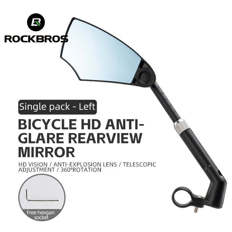 ROCKBROS Anti Glare Bike Handlebar Rear View Mirror 360° Rotation