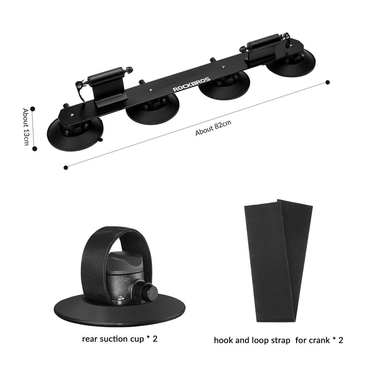 Suction Cup  Bike Rack for 2 Bikes– Quick Mount for Car Roof Transport