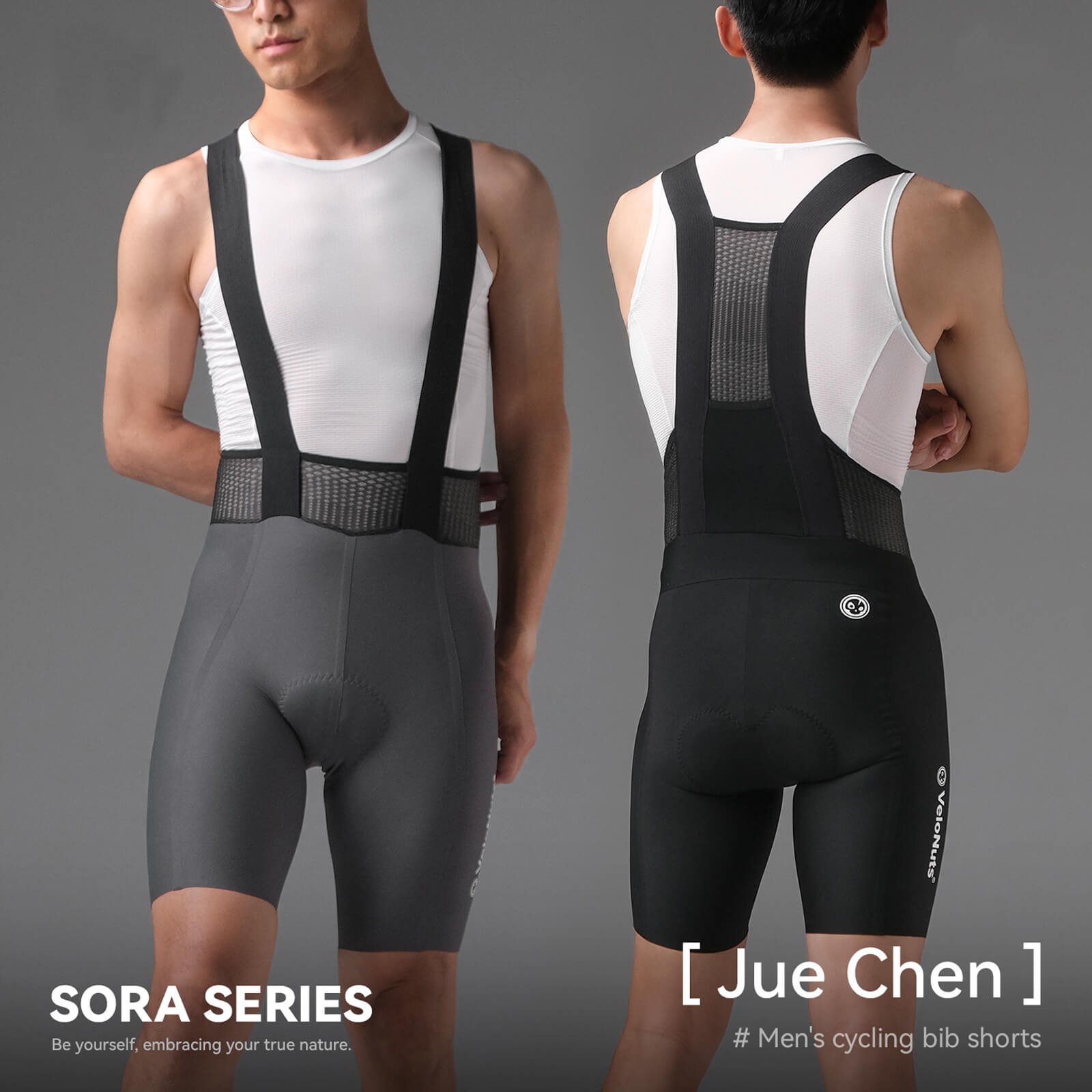 rockbros vns lightweight men’s cycling bib shorts for summer rides.
#color_black