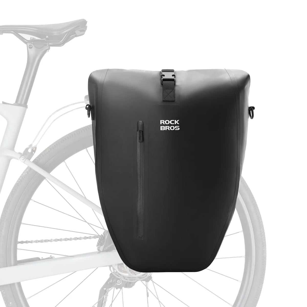 rockbros waterproof bike pannier bag 20l in black 
#Colour_Black