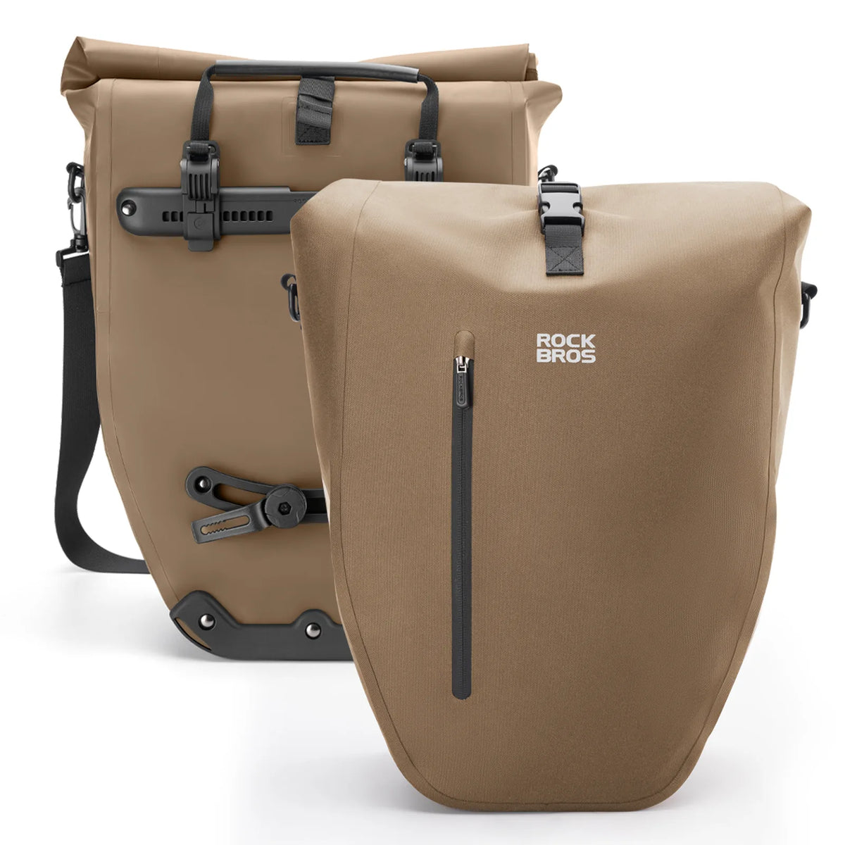 rockbros waterproof bike pannier bag 20l in green 
#Colour_bronze