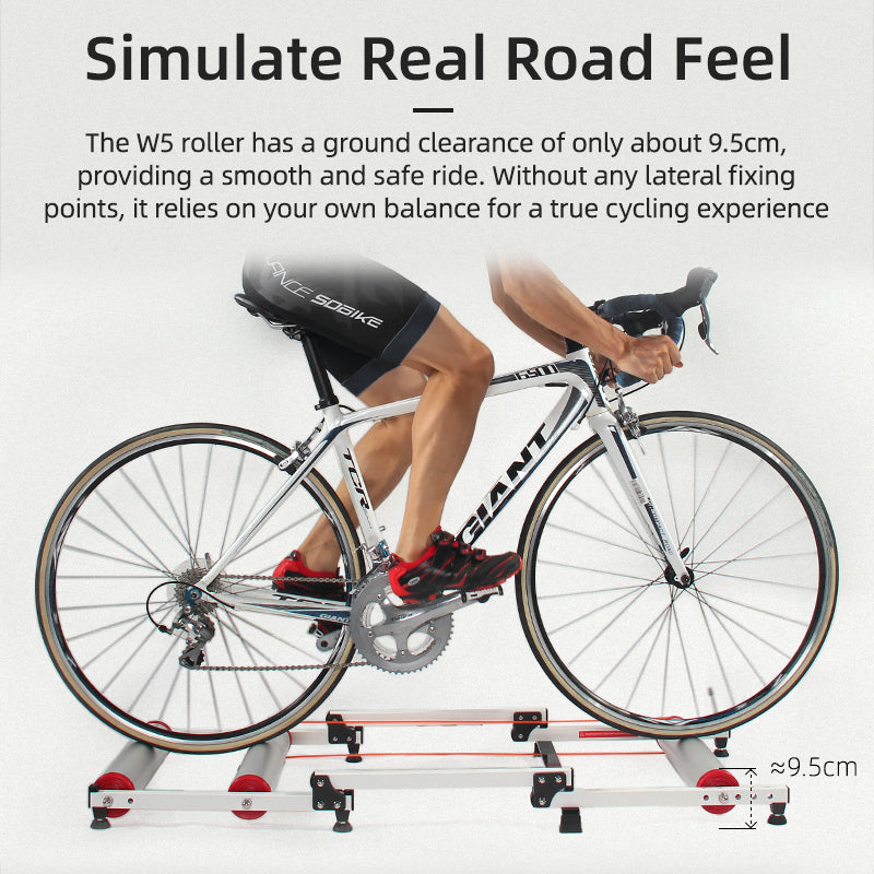 ROCKBROS Cycling Bicycle Roller Trainer Black Bike Rollers Foldable Indoor Cycling Training Silent Rollers Exercise Indoor Folding