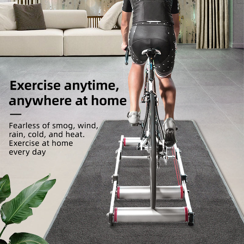ROCKBROS Cycling Bicycle Roller Trainer Black Bike Rollers Foldable Indoor Cycling Training Silent Rollers Exercise Indoor Folding