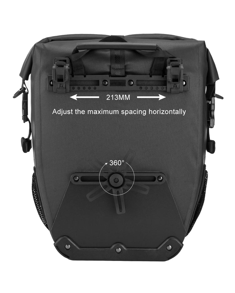 ROCKBROS Pro Cycling Saddlebag in Grey or Black - Single/Pair
