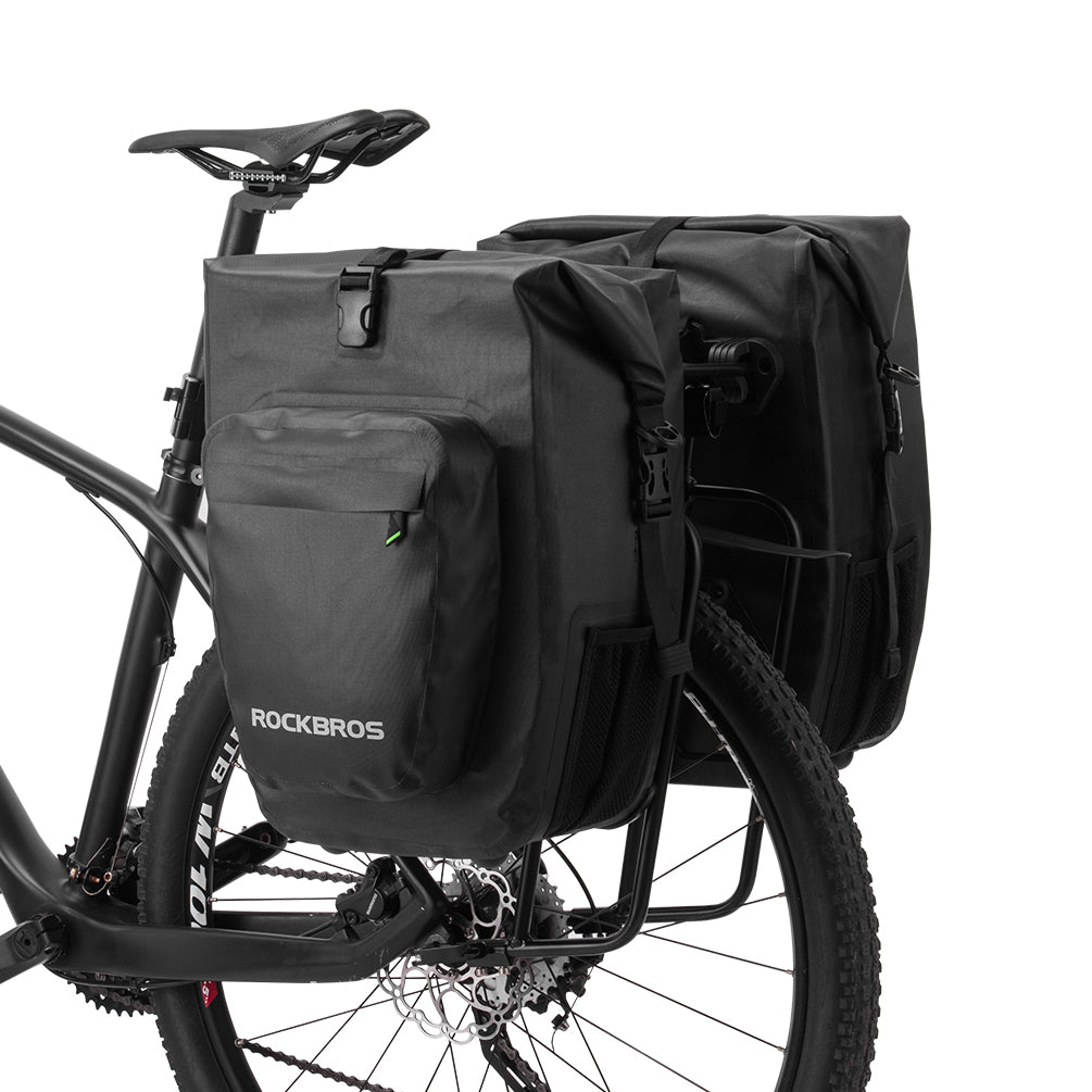 ROCKBROS Pro Cycling Pannier Bags in Grey or Black