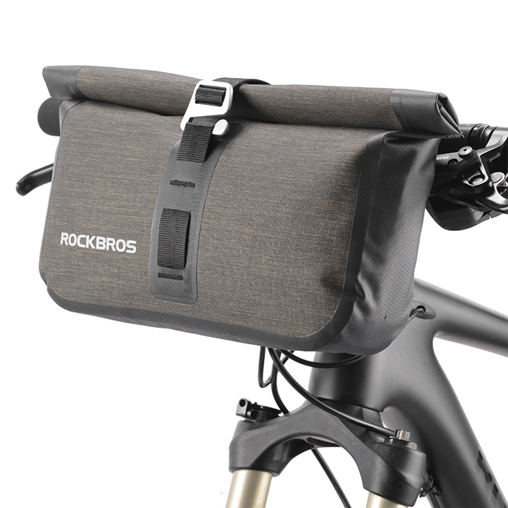 RockBros Roll Handlebar Bag: Large Capacity Top Tube Frame Bag (5-6L)