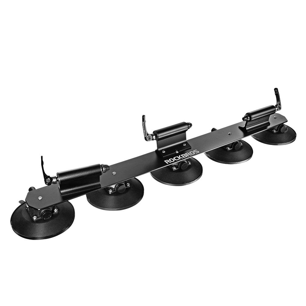 ROCKBROS Suction Cup Car Roof Rack for 3 Bikes