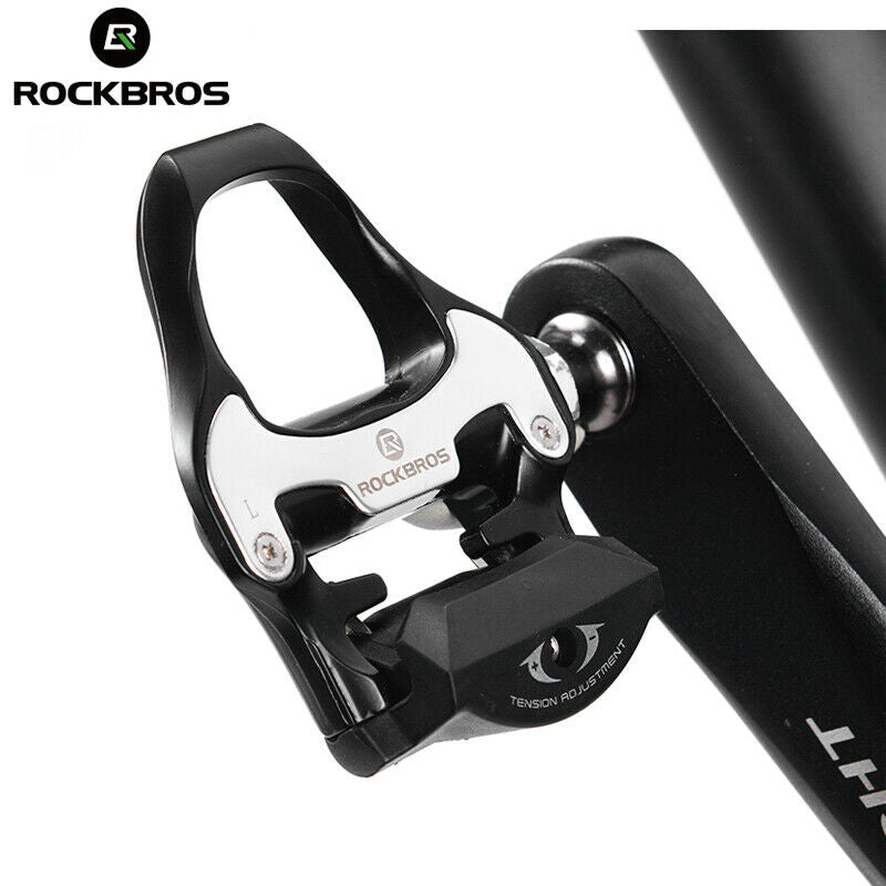 ROCKBROS Self-Lock Road Bike Pedals with Shimano SPD-SL/Look KEO Cleat System (Pair)
