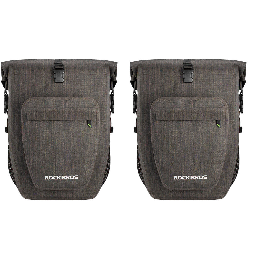 ROCKBROS Pro Cycling Pannier Bags in Grey or Black