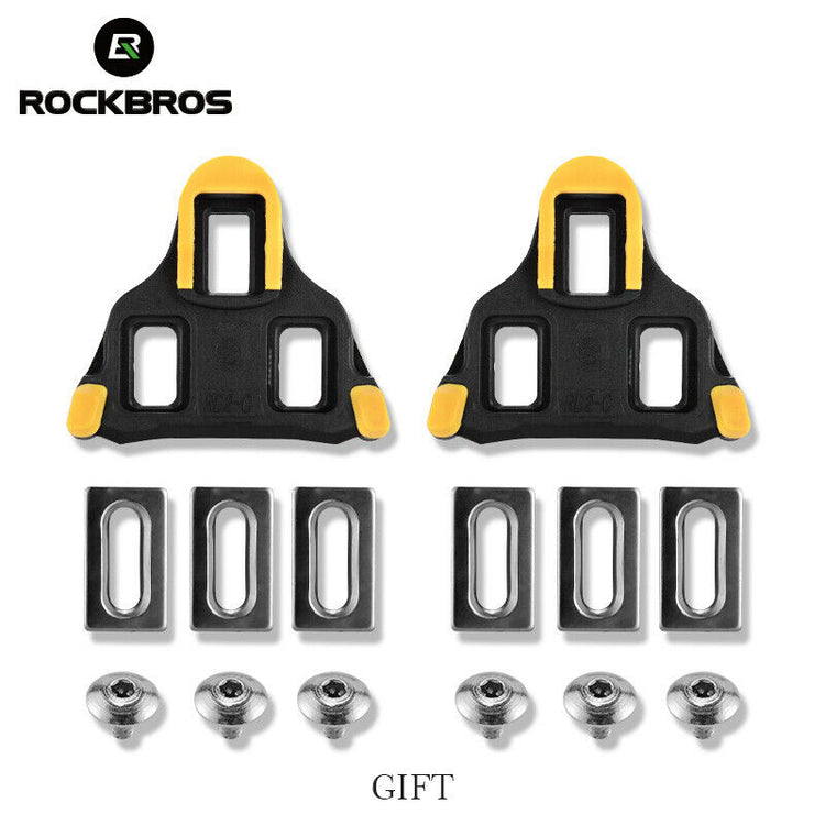 ROCKBROS Self-Lock Road Bike Pedals with Shimano SPD-SL/Look KEO Cleat System (Pair)