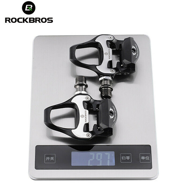 ROCKBROS Self-Lock Road Bike Pedals with Shimano SPD-SL/Look KEO Cleat System (Pair)