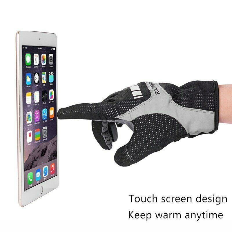 ROCKBROS Winter Touch Screen Gloves Snowboard Thermal Gloves waterproof-S173BGR