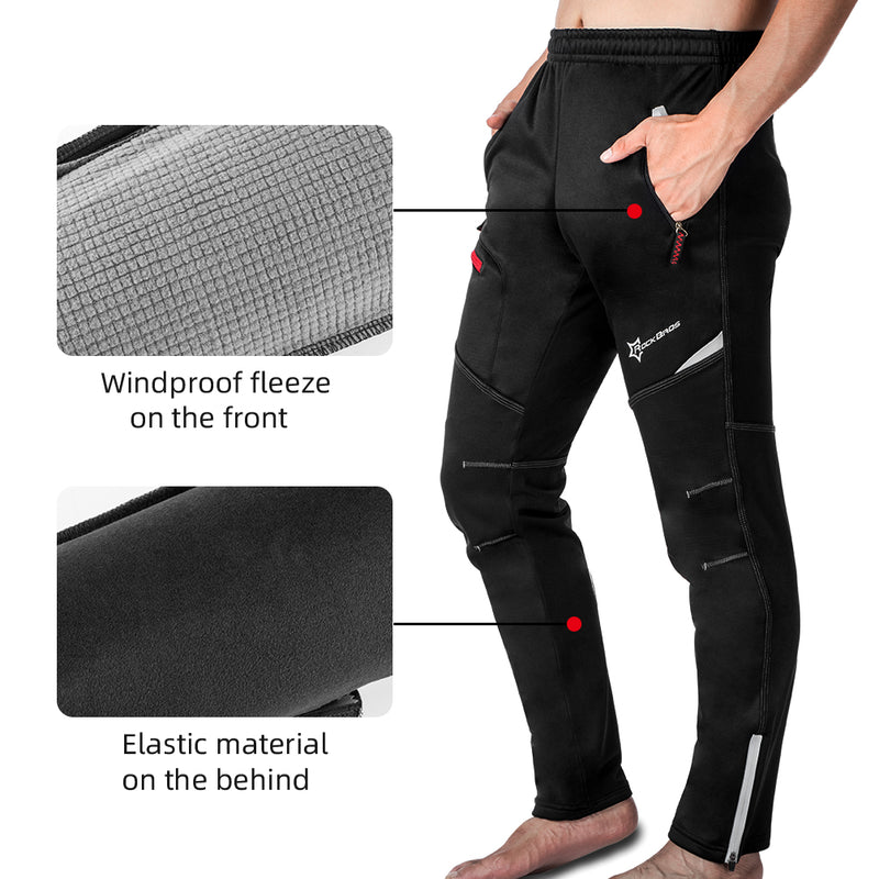  ROCKBROS Cycling Pants for Men Windproof Thermal