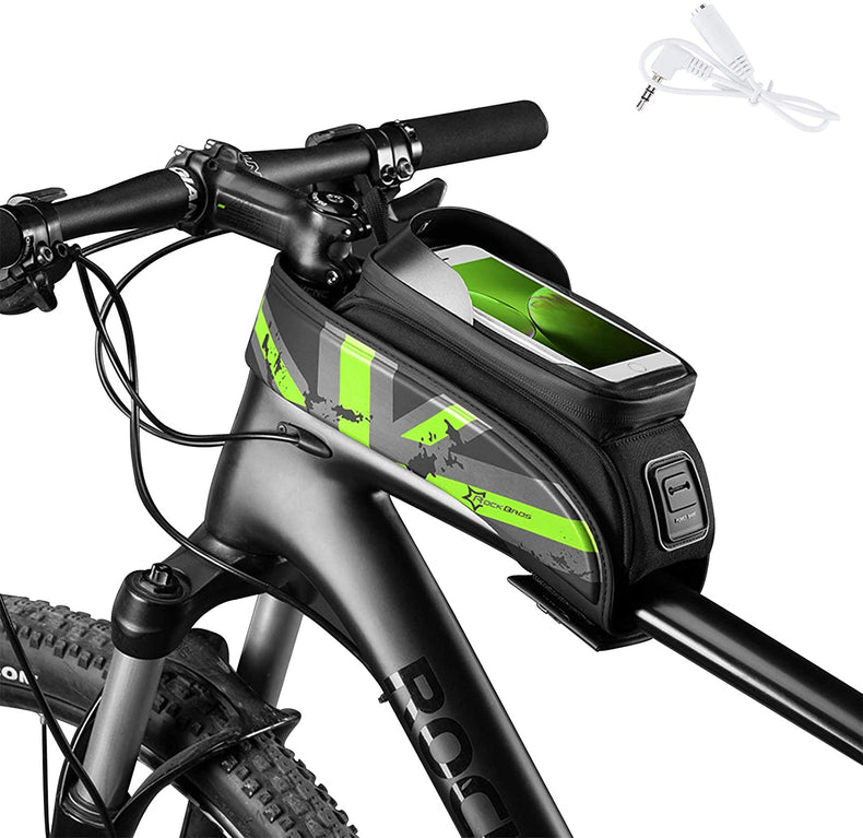 Rockbros-Bike Phone Bag Bike Front Frame Bag Sensitive Touch Screen