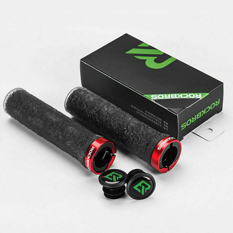 RockBros Mountain Road Bike Grips Bicycle Handlebar Grips Double Lock-on 2.22cm
