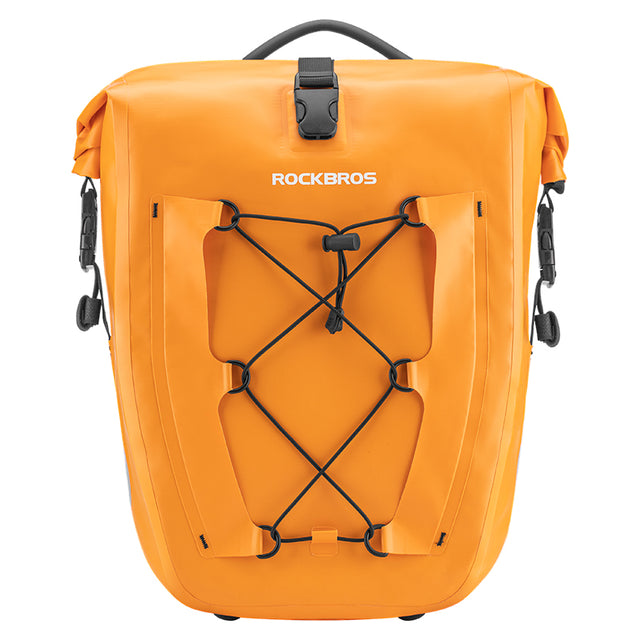 ROCKBROS Deluxe Large Capacity Bicycle Saddlebag in Various Colours #Color_Orange