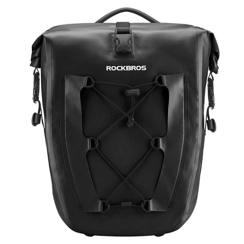 ROCKBROS Deluxe Large Capacity Bicycle Saddlebag in Various Colours #Color_Black