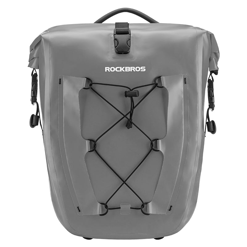 ROCKBROS Deluxe Large Capacity Bicycle Saddlebag in Various Colours #Color_Grey