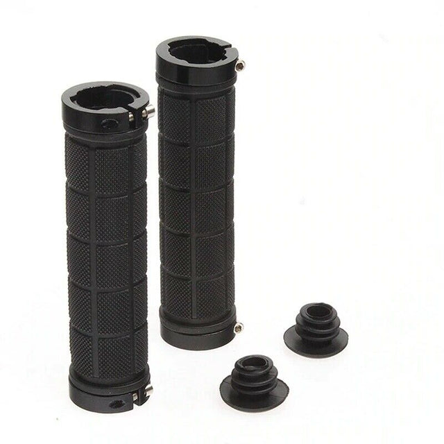 ROCKBROS MTB Mountain Bike Bicycle Handlebar Soft Cycling Bike Fixed Gear Grips#Color_Black