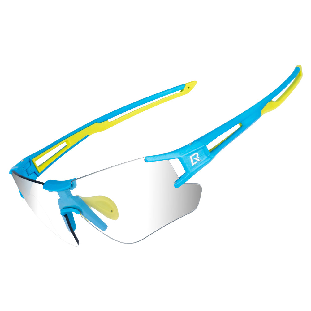 ROCKBROS Photochromic Cycling Sunglasses#Color_Blue