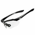 ROCKBROS Photochromic Cycling Sunglasses Hiking Fishing Golf Sports Glasses Half Frame UV400#Color_Black