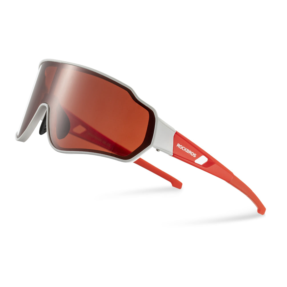 ROCKBROS Ultralight Polarised Sunglasses#Color_Polarized-White Red