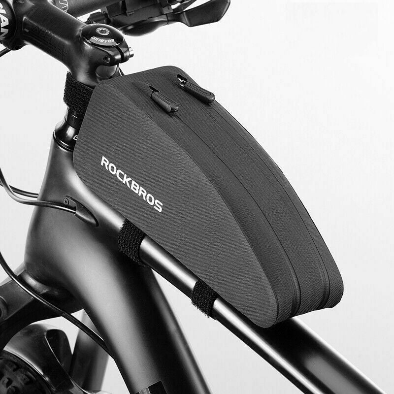 Rockbros-Double Zipper Top Tube Bag Frame Fitted Bike Bag Front Frame Bag