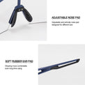 all-groups Rockbros Half Frame Photochromic Sport Sunglasses Cycling Bike Glasses UV400