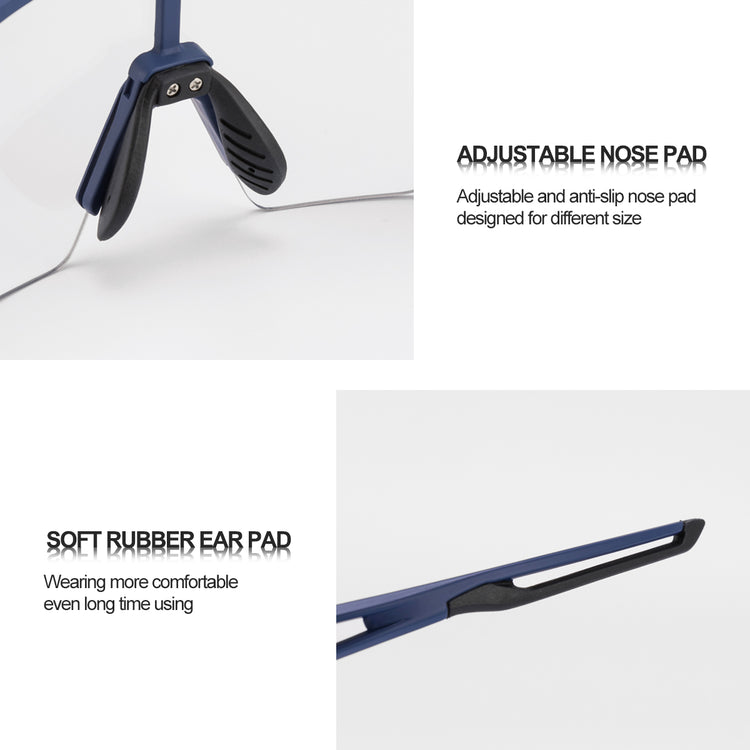 all-groups Rockbros Half Frame Photochromic Sport Sunglasses Cycling Bike Glasses UV400