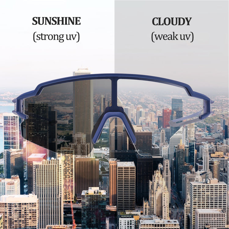 all-groups Rockbros Half Frame Photochromic Sport Sunglasses Cycling Bike Glasses UV400