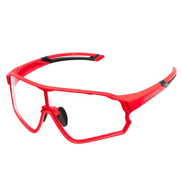 Rockbros Photochromic Full Frame Cycling Sunglasses#Color_Red