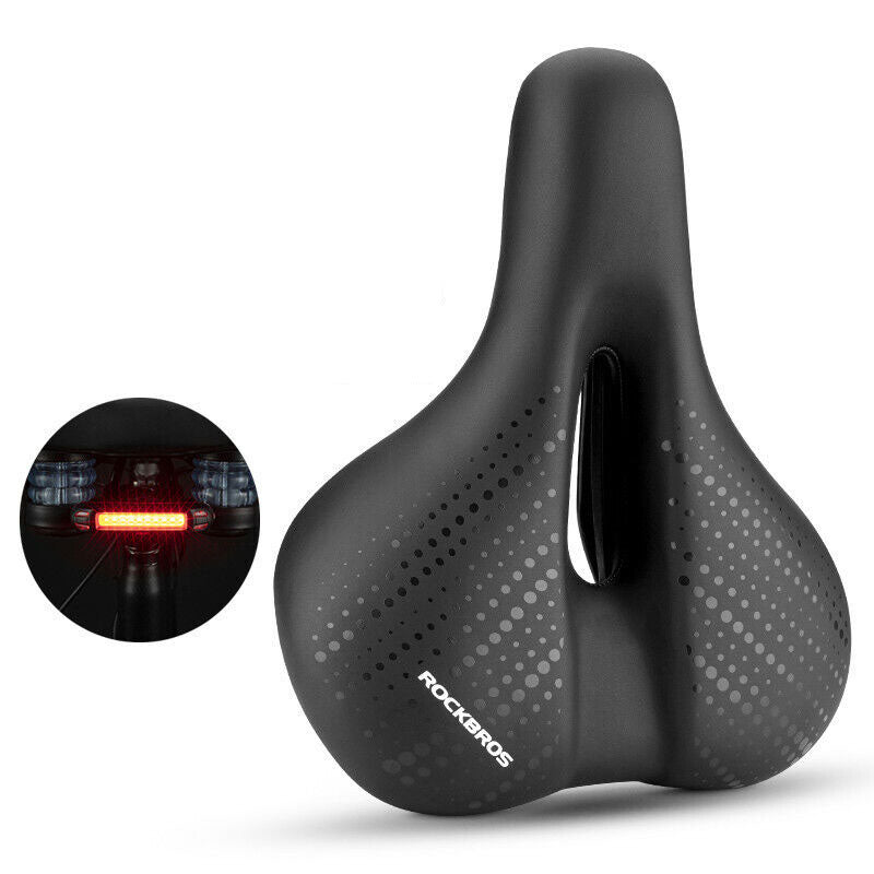 ROCKBROS Cycling Bicycle Bike Saddle Seat Sponge Shockproof Hollow Breathable Soft Cushion