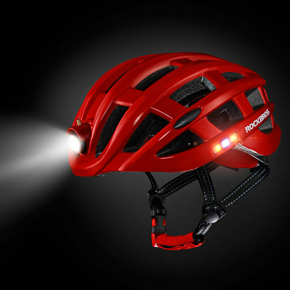 RockBros MTB Road Bike Helmet Light Outdoor Night Cycling Ultralight EPS