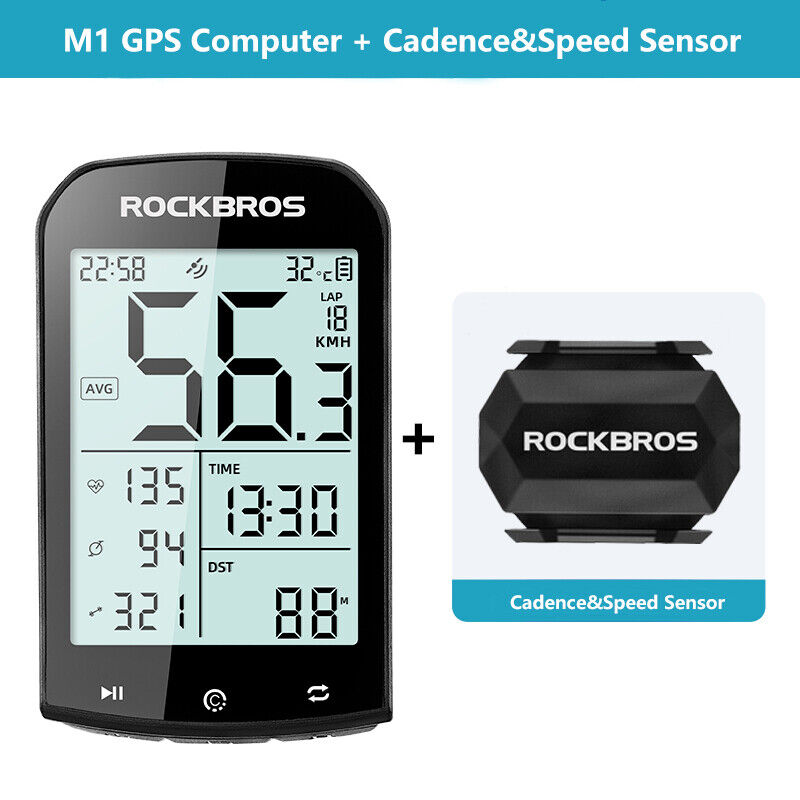 ROCKBROS Bike Computer ANT+ Bluetooth Waterproof GPS/BDS/Galileo Position System